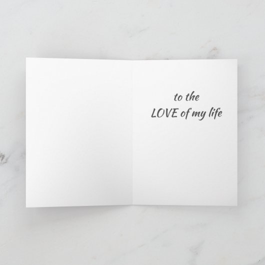 ***1周年記念***私の人生を愛して カード (内部)