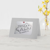 1周年**で**私を完成させる カード (黄色い花)