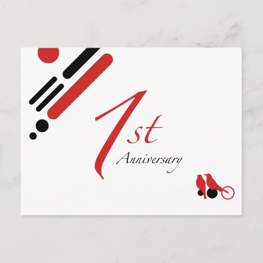 1周年 (鳥たちよ) ポストカード (正面)