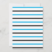 1周目ののまわりにトラック、子供の誕生日パーティー 招待状 (裏面)