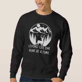 1回に1つの狩りを生きる | 鹿狩り スウェットシャツ