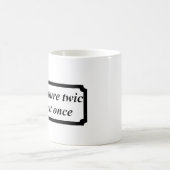 1回に2回刈り取る コーヒーマグカップ (中央)