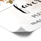 1回のパーティーサイン秋の結婚式シャワー ポスター (角)