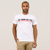 1回の人者の投票 Tシャツ (正面フル)