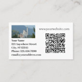 1回の子供のベビーブティックQRコード 名刺 (裏面)