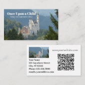 1回の子供のベビーブティックQRコード 名刺 (正面/裏面)