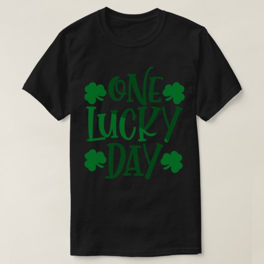 1回の幸運の日 Tシャツ (デザイン正面)