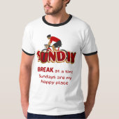 1回の日曜日の休憩 Tシャツ (正面)