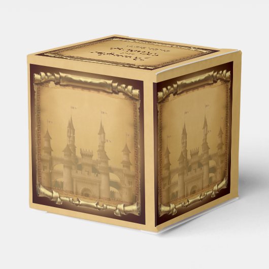 1回の時間結婚式の引き出物 フェイバーボックス (裏面サイド)