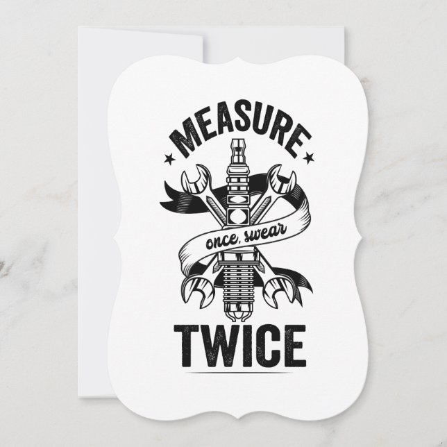 1回の測定で2回のおもしろい整備士ヴィンテージ (正面)