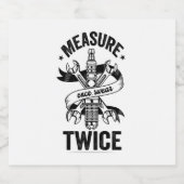 1回の測定で2回のおもしろい整備士ヴィンテージ ビールラベル (シングルラベル)