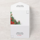 1回の結婚式の招待でクリスマス オールインワン招待状 (外側)