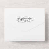 1回の結婚式の招待でクリスマス オールインワン招待状 (裏面)