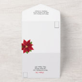 1回の結婚式の招待でクリスマス オールインワン招待状 (外側)