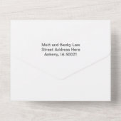 1回の結婚式の招待でクリスマス オールインワン招待状 (裏面)