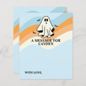 1回不気味初誕生日時間カプセルメッセージ (正面/裏面)