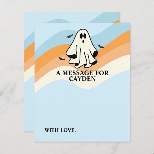 1回不気味初誕生日時間カプセルメッセージ (正面/裏面)