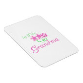 1回目のおばあちゃんピンクの花の贈り物 マグネット (右側)