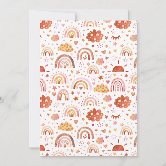 1回目ののまわりに太陽誕生日招待状 招待状 (裏面)