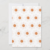 1回目ののまわりに太陽誕生日招待状 招待状 (裏面)