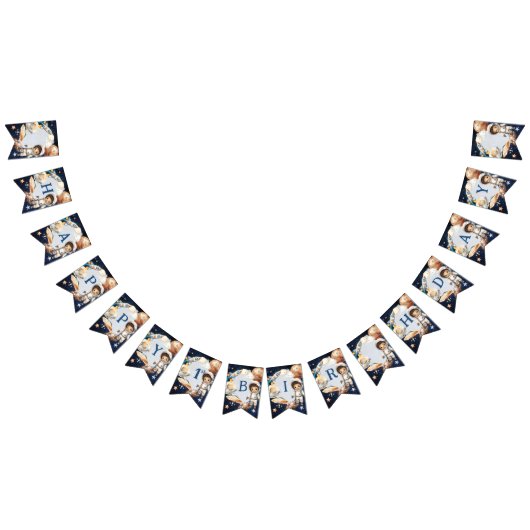 1回目ののまわりに日帰り宇宙1回目の誕生日 バンティングフラッグ (全)