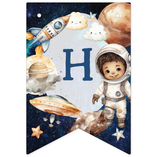 1回目ののまわりに日帰り宇宙1回目の誕生日 バンティングフラッグ (第2の旗)