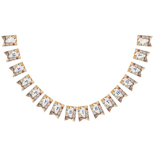 1回目ののまわりに日帰り宇宙1回目の誕生日 バンティングフラッグ (全)