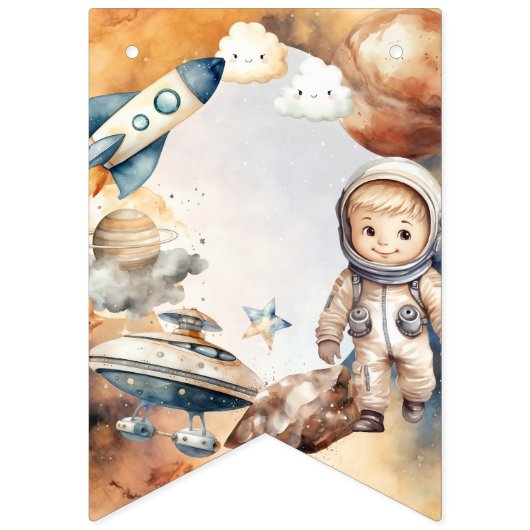 1回目ののまわりに日帰り宇宙1回目の誕生日 バンティングフラッグ (第1の旗)