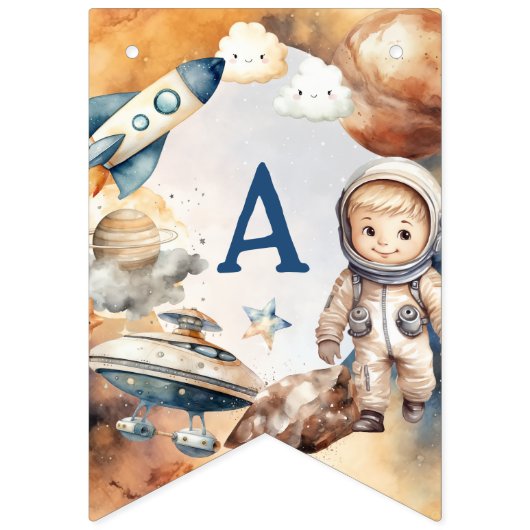 1回目ののまわりに日帰り宇宙1回目の誕生日 バンティングフラッグ (第3の旗)