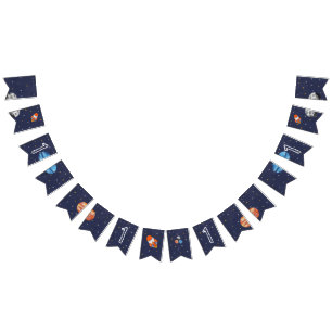 1回目ののまわりに日帰り宇宙1回目の誕生日 バンティングフラッグ