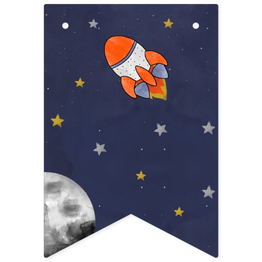 1回目ののまわりに日帰り宇宙1回目の誕生日 バンティングフラッグ (第2の旗)