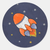 1回目ののまわりに日帰り宇宙1回目の誕生日 ラウンドシール (正面)