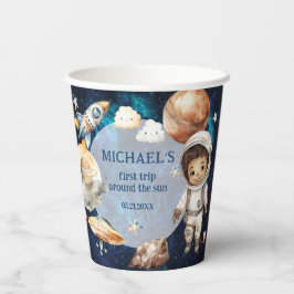 1回目ののまわりに日帰り宇宙1回目の誕生日 紙コップ