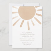 1回目ののまわりに日帰り1回目の招待状 招待状 (正面)