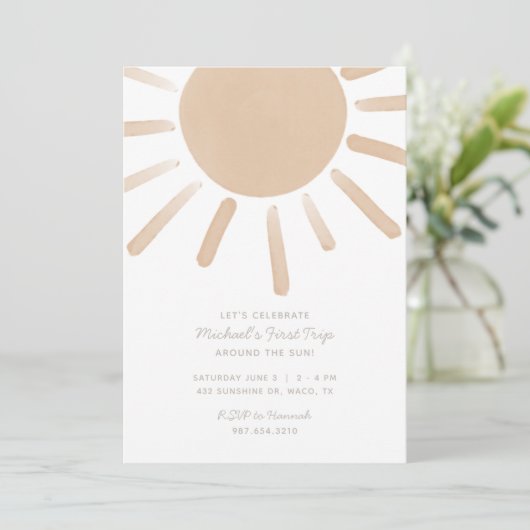 1回目ののまわりに日帰り1回目の招待状 招待状 (スタンド正面)