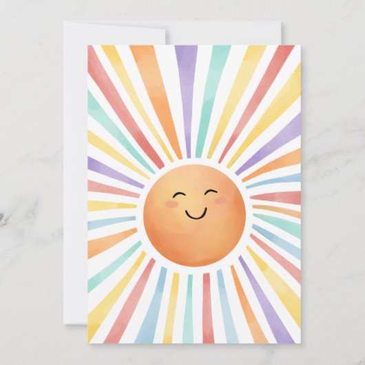 1回目ののまわりに日帰り1回目の招待状 招待状 (裏面)