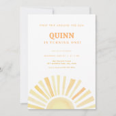 1回目ののまわりに日帰り1回目の招待状 招待状 (正面)