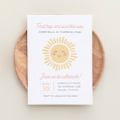 1回目ののまわりに日帰り1回目の誕生日パーティー 招待状