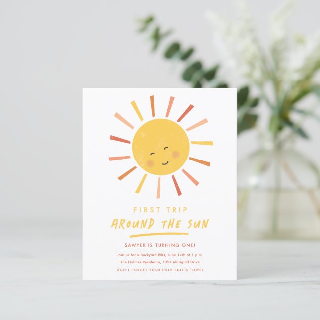 1回目ののまわりに日帰り1回目の誕生日招待状 (スタンド正面)