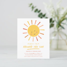 1回目ののまわりに日帰り1回目の誕生日招待状