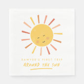 1回目ののまわりに日帰り1回目の誕生日 スタンダードランチョンナプキン (正面)