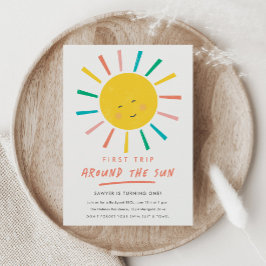 1回目ののまわりに日帰り1回目の誕生日 招待状