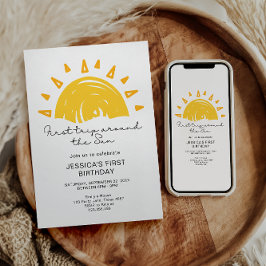 1回目ののまわりに日帰り1回目の誕生日 招待状