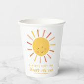 1回目ののまわりに日帰り1回目の誕生日 紙コップ (正面)