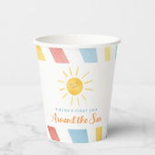 1回目ののまわりに日帰り1回目の誕生日 紙コップ (正面)