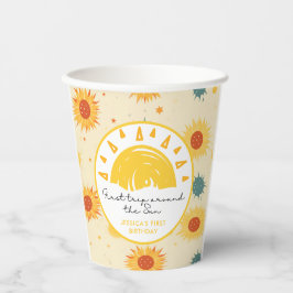 1回目ののまわりに日帰り1回目の誕生日 紙コップ