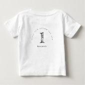 1回目のまわりにの日帰り1日 ベビーTシャツ (裏面)