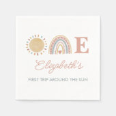 1回目のまわりにの日房保1回目の誕生日 スタンダードカクテルナプキン (正面)