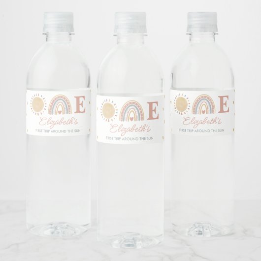 1回目のまわりにの日房保1回目の誕生日 ペットボトルラベル (ボトル)