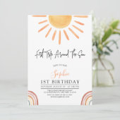 1回目のまわりにの日房保1回目の誕生日 招待状 (スタンド正面)